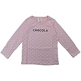 【秋冬物】 chocola(ショコラ) 天竺ハート総柄長袖Tシャツ 130cm/淡ピンク NO.CH-9994-13109