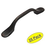 Cosmas 9533orbオイルはブロンズキャビネットハードウェアFootedハンドルプル – 3 "インチ( 76 mm )穴中心 – 25パック