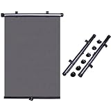 Kisigim 車用サンシェード ロール式 サイド用 自動収縮 車窓日よけ 簡単着脱吸盤 取付簡単 サンシェード 遮光サンシェード 日よけ 日除け カーシェード 車サイドウィンドウブラインド カーサンシェード 2個入り 車用 カーテン 楽らくマグネットカーテン 遮光生地 日よけ 車用 網戸直射日光 紫外線対策 取付簡単 車中泊 アウトドア プライバシー保護カー用品 (40*45CM（2個）)