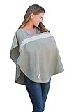 Poncho Baby (ポンチョベビー) オーガニックコットン100％ ポンチョ型 授乳用ケープ (オーバルタイプ, ソノマ)
