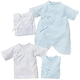 西松屋 [EFD] 新生児肌着4点セット（ノルディック柄） 【新生児50-60cm】　ブルー