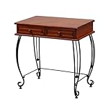 ロートアイアン家具シリーズ 猫脚 コンソールデスク ブラウン