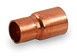 Everflow Supplies FCRC2004 2 to 1/2 Copper Fitting Reducer with Male Sweat Connect and Female Sweat 