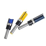 Fityle ルータビット　木工用　フラット　トリムパターン　3本セット　フライスカッター　お買い得
