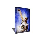 Stephen Curryスプラッシュポスターアートワーク絵画キャンバスアートプリント 30x44 inches