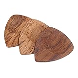 uxcell ギターピック 厚さ2.6mm 木製 ギター 音楽 ベース用 3枚入り