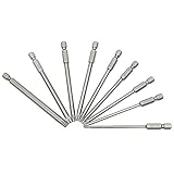 HOMEIDOL 中空トルクス頭 ビットセット トルクスネジ用 ドライバービットセット トルクスネジ用ビットセット S2鋼 六角軸 ねじ回し ネジ締め 9本組