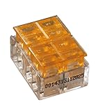 Alightings Solderless 配線ジョイントクイックスプライスコネクター 20-24AWGケーブル用 新しいロックフラップスタイル きれいなレッド ノンピールワイヤージョイントコーナーコ