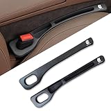 BLOKISAN カーシートギャップフィラー アルファード 20系 30系 40系 隙間埋め 車用 シートサイド 落下防止 小物入れ 正面・裏面取付可 シート コンソール 隙間収納 内装パーツ 運転席+助手席用 ロゴ左右対称設計 2本入り 簡単取り付け (アルファード専用)