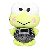 Jazwares ハローキティとフレンズシリーズ2、ケロッピ 8インチ パンクス ぬいぐるみ - サンリオ公式ライセンス商品 対象年齢6歳以上。