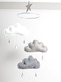 The Butter Flying　ザ　バターフライング　モビール　3 clouds hang on a circle ring with star　SHINTO
