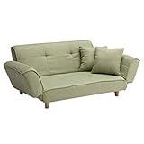 2P ソファ ラブ 2人掛け グリーン （ノーブランド品）