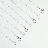 ファイニエ ネックレス チェーン パーツ シルバー 白銀 40cm 細め 12本 カニカン 丸カン セット アクセサリー 金具 ハンドメイド 手芸 AP2653
