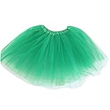 発表会 ダンス パニエ　TUTUチュチュスカート　レディース　大人用　カラフル　フリフリ　スカート レディース　舞台衣装 (ディープリーン)
