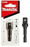 マキタ(Makita) 電動ドリル用 ソケットアダプター 差込角3/8 B-54689 六角軸6.35㎜シャンク 13㎜溝(日本仕様) インパクトドライバー用 [並行輸入品]