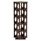 回転ラック 収納家具 MUD-6100DBR 4934257223980 ダークブラウン 代引き不可 主材：MDF