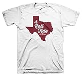 Roll Tideからテキサス大学のアラバマホワイトTシャツ 5L ホワイト