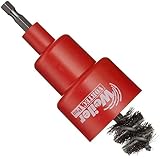 Weiler Turbo Tube Brush, Stainless Steel 302, Round Shank, Single Stem, 3/4" Inside Diameter, 7/8" O