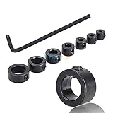 8 台の PC 3-12 mm ドリルビットの深さストップカラーリングドリルロケータ + 六角レンチセット