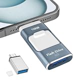 128GB USBメモリ【アプリ不要・アルバムから写真保存】４in1 Phone USBメモリー スマホ データ保存 外付けメモリ iOS/Type-C/USB/Micro USB搭載 大容量 フラッシュメモリ 高速 データバックアップ 外付けストレージ スライド式 携帯容量不足解消 ブルー