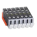 【エコインク/Ecoink】BCI-371XL BK[キヤノン/Canon]対応 互換インクカートリッジ ブラック／黒 6個セット キャノン プリンター用 BCI-371BK 6個パック