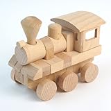No.051　汽車　　木のおもちゃ　組木 OSKオガワ精機
