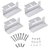 Sumnacon ソーラーパネル 取付金具 ブラケット 太陽電池パネル ソーラーパネル用 取付 コーナーブラケット サルーン車 ヨット 4個セット