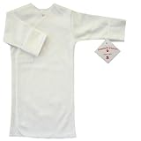 【未熟児】【低出生体重児】【早産児】【NICU】用　ベビー服：長袖長肌着　ホワイト (1400-2500g)