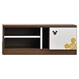 アルファタカバ ディズニー家具 子供部屋・一人暮らしにピッタリミッキーテレビ台ビオラミッキー 幅100cmTV台(ブラウン)