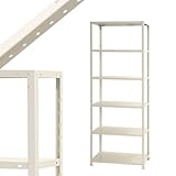 スマートラック NSTR-756 幅80×奥行40×高さ210cm 6段 ホワイト 40kg/段