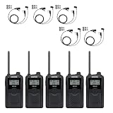 KENWOOD 特定小電力トランシーバー UBZ-LU20+対応イヤホンマイク K012Hセット(ブラック, 5台セット)