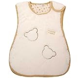 ボーイズ|ガールズベビー[CROISANCE BEBE]男女兼用ベビー用スリーパー暖かシープボア素材|中綿入り|パジャマ|かいまき毛布|ナイトウエア 80～95cm ホワイト