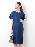 Angeliebe エンジェリーベ マタニティ ワンピース 授乳口付き 半袖 ワンピ 妊婦服 産前 産後 M ～ L ネイビー 21775 21775202