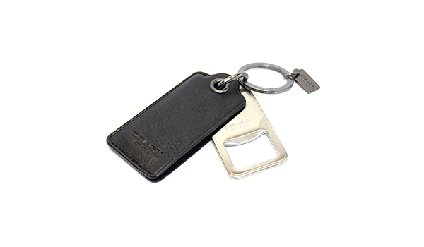 コーチ キーリング キーホルダー メンズ Coach 栓抜き レザー blk ブランド 人気 柔らかい