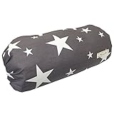 Jolie・Joie 抱っこ紐(だっこひも）収納カバー リバーシブル (茶無地×グレー星スター) 日本製 シッカリ生地 【茶色 ブラウンシリーズ】通常配送無料