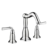 Hansgrohe 04271000 Tango C 3-Hole Roman Tub Set with Classic Lever Handles, Chrome [並行輸入品]