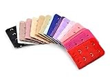 17 PCS（2フック3列）女性レディーススペースブラジャーエクステンションストラップバンドアソートカラー（ランダムカラー）