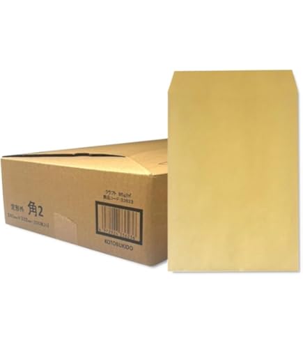 TANOSEE R40クラフト封筒 角0 85g/m2 業務用パック 1箱(500枚)
