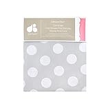 Just Born Antique Chic Grey Dotted Crib Sheet by Triboro Quilt Mfg [並行輸入品]