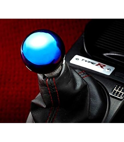 Amazon | チタン製シフトノブ M12×1.25P（マニュアル車専用）ブルー 