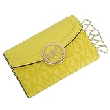 [マイケルコース] キーケース レディース ブランド アウトレット レザー 革 6連 ゴールド金具 (SUNMLT/イエロー) [並行輸入品]