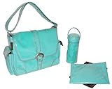 Kalencom Laminated Buckle Bag, Aqua Corduroy by Kalencom [並行輸入品]