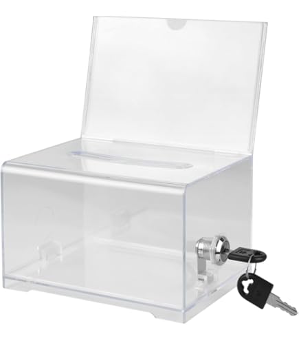 Amazon.co.jp: イーウーサプライ L型開閉アクション 鍵付き 貯金