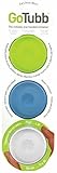 3 Pack Go Tubb One-Handed Container - Medium - Clear/Green/Blue by GoTubb [並行輸入品]