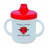 Mr Men and Little Miss 390075 Learning Cup with Spout 'Monsieur Costaud' (Mr Strong) by Monsieur Mad