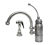 Whitehaus 3-3170-POCH New Horizon 9 5/8-Inch Single Handle Faucet with A Curved Stick Handle, Curved
