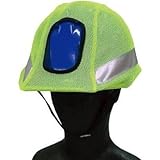 ミドリ安全:COVERWORK 反射・蛍光メッシュヘルメットカバー 蛍光グリーン FT-GS-30 型式:FT-GS-30