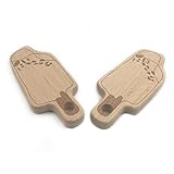 Kissteether 2pcs 手作り木製オーガニックセーフベビーテーバーシャーベットペンダントオーガニックナチュラルブナ木製玩具ハンドカット動物DIYベビーテザー看護アクセサリー (2pcs)