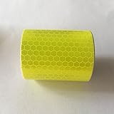 RaiFu 反射テープ 蛍光反射 フィルム ステッカー 超高輝度 耐久性 事故防止 安全警告 誘目 テープ 3メートル* 5センチメートル イエロー