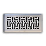 Truaire C167-MSN 04X10(Duct Opening Measurements) Decorative Floor Grille 4-Inch by 10-Inch Modern C